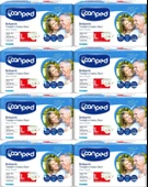 Canped Hasta Bezi Yetişkin Bel Bantlı Polietilen L - Büyük Boy 240 Adet thumbnail 1