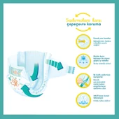 Prima Bebek Bezi Beden:1 (2-5Kg) Yeni Doğan 264 Adet Süper Ekonomik Mega Pk thumbnail 11