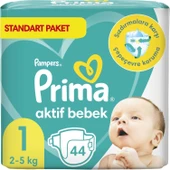Prima Bebek Bezi Beden:1 (2-5Kg) Yeni Doğan 264 Adet Süper Ekonomik Mega Pk thumbnail 4
