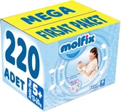 Molfix Bebek Bezi Beden:5+ (13-20Kg) Junior Plus 220 Adet Mega Fırsat Pk thumbnail 1