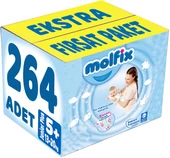 Molfix Bebek Bezi Beden:5+ (13-20Kg) Junior Plus 264 Adet Ekstra Fırsat Pk thumbnail 1
