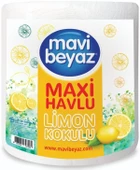 Mavi Beyaz Maxi Kağıt Havlu Dev Rulo Pk Limon Kokulu (6 Lı Set) - 2