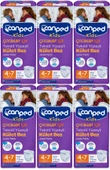 Canped Kids Çoçuklar İçin Külot Bez Tekstil Yüzeyli Yaş:4-7 (17-30Kg) 54 Adet (6Pk*9) - 1