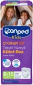 Canped Kids Çoçuklar İçin Külot Bez Tekstil Yüzeyli Yaş:8-15 (27-57KG) (İç Adet 8 Adet) Tekli Pk - 1