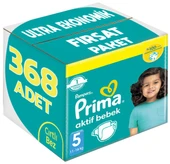 Prima Bebek Bezi Beden:5 (11-16Kg) Junior 368 Adet Ultra Ekonomik Fırsat Pk thumbnail 1