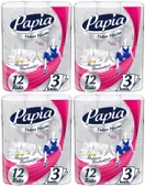 Papia Kağıt Havlu Decor (Modanon Başkentleri Desenli) 48 Li Set (4PK*12) - 1
