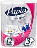 Papia kağıt Havlu Dekor (Modanon Başkentleri Desenli) 36 Lı Set (3PK*12) - 2