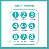 Prima Bebek Bezi Beden:8 (17+Kg) XXX Large 124 Adet Süper Ekonomik Fırsat Pk - 10