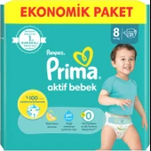 Prima Bebek Bezi Beden:8 (17+Kg) XXX Large 186 Adet Süper Ekonomik Mega Pk - 5
