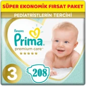 Prima Premium Care Bebek Bezi Beden:3 (6-10Kg) Midi 260 Adet Mega Ekonomik Pk - 1
