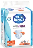 Mavi Beyaz Ped Emici Külot Hasta Bezi XL Ekstra Büyük 120 Adet - 2