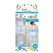 Bebsi Cam Biberon Seti (250ml+125ml) Seçenekli (Mavi/Pembe) - 4