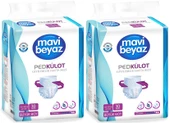 Mavi Beyaz Ped Emici Külot Hasta Bezi Large Büyük 60 Adet - 1