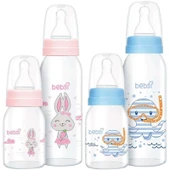Bebsi Cam Biberon Seti (250ml+125ml) Seçenekli (Mavi/Pembe) - 1