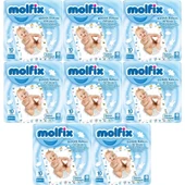 Molfix Bebek Bakım Alt Açma Örtüsü 8 Li Set 80 Adet (8Pk*10) - 1