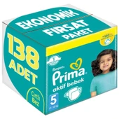 Prima Bebek Bezi Beden:5 (11-16Kg) Junior 138 Adet Ekonomik Fırsat Pk - 1