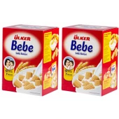 Ülker Bebe Bisküvisi 800Gr 12 Vitaminli Kutu 2 Li Set - 1