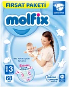 Molfix Bebek Bezi Beden:3 (4-9Kg) Midi 68 Adet Fırsat Pk - 7