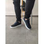 Erkek Ayakkabı Lacivert Renk Beyaz Taban Spor Ayakkabı Sneaker Mg02 - 1