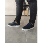 Erkek Ayakkabı Lacivert Renk Beyaz Taban Spor Ayakkabı Sneaker Mg02 - 2
