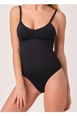 Sistina Bayan Siyah Dikişsiz Kancalı Body Korse 755 thumbnail 3