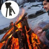 Zhltools Acil Durum Magnezyum Çubuk Çakmak Taşı Hayatta Kalma Ateş Başlatıcı Çakmak Kiti ve Düdük - 3