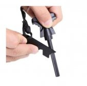 Zhltools Acil Durum Magnezyum Çubuk Çakmak Taşı Hayatta Kalma Ateş Başlatıcı Çakmak Kiti ve Düdük - 4