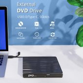UpWay  Dvd Rw Usb 3.0 Type-C Slim Harici Cd Dvd Yazıcı Okuyucu MacBook iMac Windows11 - 2