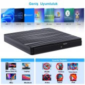 UpWay  Dvd Rw Usb 3.0 Type-C Slim Harici Cd Dvd Yazıcı Okuyucu MacBook iMac Windows11 - 4
