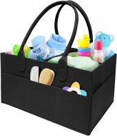 Katlanabilir Taşınabilir Keçe Organizer Çanta Siyah Renk - 1