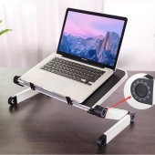 UpWay Ayarlanabilir Katlanabilir Dizüstü Bilgisayar Masası Soğutucu Fanlı Macbook Stand - 2