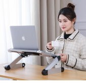 UpWay Ayarlanabilir Katlanabilir Dizüstü Bilgisayar Masası Soğutucu Fanlı Macbook Stand - 7