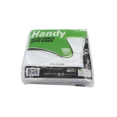 Handy HDPE İş Temizlik Tek Kullanımlık Şeffaf Eldiven / Büyük Boy / 100 Adetlik 5 Paket - Koli - 2