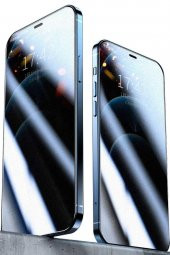 Apple iPhone 13 Pro Max Fit Hard Mat Privacy Cam Ekran Koruyucu Kırılmaz Cam - 1