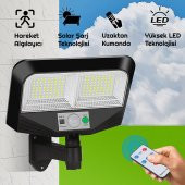 UpWay 126 LED Solar Bahçe Lambası Güneş Enerjili 3 Modlu Dış Mekan Aydınlatma - 3