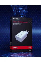 Syrox Pd20b 3.0a Pd 20w Type-c Çıkışlı Hızlı Şarj Adaptörü (BAŞLIK) Beyaz - 2