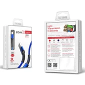 Zore LS64 2 Metre Hasir Micro Usb Şarj Data Kablosu - 1