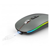 Bluetooth/Kablosuz LED ışıklı  Şarj Edilebilir Mouse PC Gaming Kablosuz Macbook iPad laptop Telefon - 3