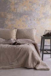 APRİCİTAS BASİC SOFTLY YORGAN SET EKRU TEK KİŞİLİK - 1