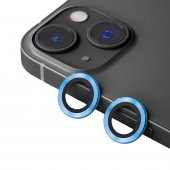 BİNANO METAL RİNG IPHONE 15/15 PLUS DENİZ MAVİSİ KAMERA KORUYUCU - 1