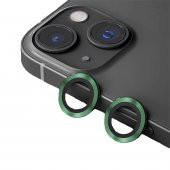 BİNANO METAL RİNG IPHONE 15/15 PLUS KOYU YEŞİL KAMERA KORUYUCU - 1