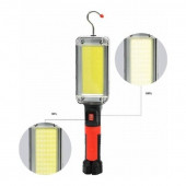 ZJ-8859 Şarjlı LED Fener Mıknatıslı Çalışma Lambası Sabitleme ve Hareketli Kanca Asılabilir Işıldak 18650 - 5