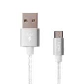 LinkTech K551 Micro USB Örgü Metal Başlı 1mt Şarj ve Data Kablosu - 5