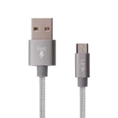 LinkTech K551 Micro USB Örgü Metal Başlı 1mt Şarj ve Data Kablosu - 3