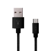 LinkTech K551 Micro USB Örgü Metal Başlı 1mt Şarj ve Data Kablosu - 4