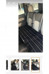 Terletmez Oto Kilim Ön Ve Arka 3lü Serme Set Serme Kilim Siyah Beyaz - 1