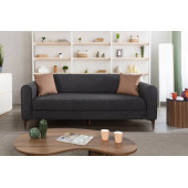 Perla Sofa Ferranti Yataklı Sandıklı Üçlü Kanepe Antrasit - 1