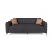 Perla Sofa Ferranti Yataklı Sandıklı Üçlü Kanepe Antrasit - 4