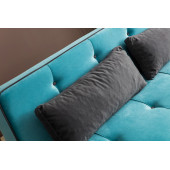 Perla Sofa Retro Kolsuz Yataklı Kanepe Turkuaz - 4