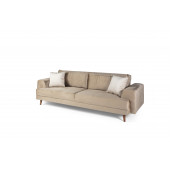 Perla Sofa Nobis Yataklı Kanepe Babyface Sütlü Kahve thumbnail 2